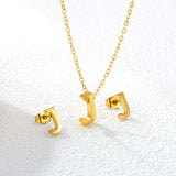 Steel/Gold Cut Letters Set without Diamonds A-Z
