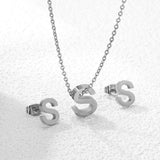 Steel/Gold Cut Letters Set without Diamonds A-Z