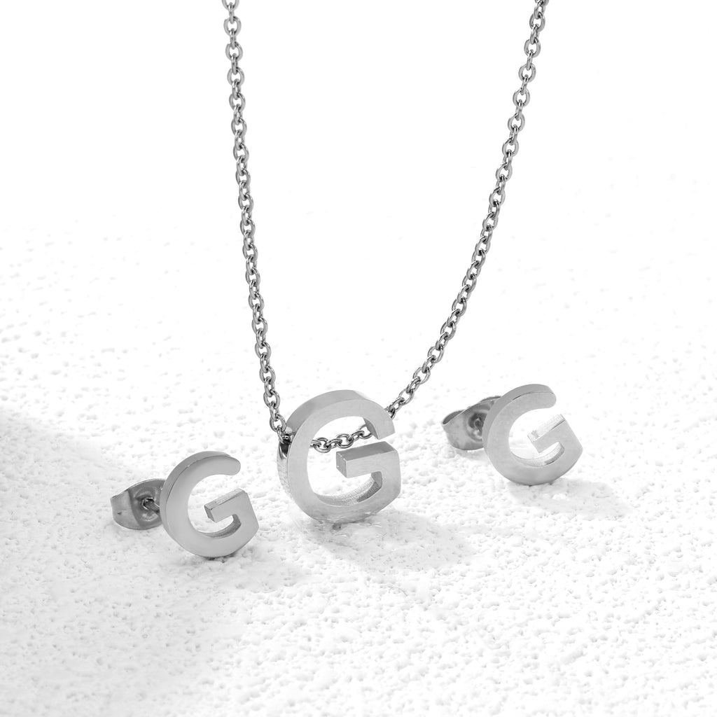 Steel/Gold Cut Letters Set without Diamonds A-Z