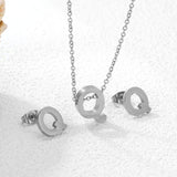 Steel/Gold Cut Letters Set without Diamonds A-Z