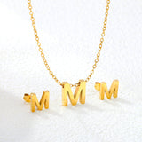 Steel/Gold Cut Letters Set without Diamonds A-Z