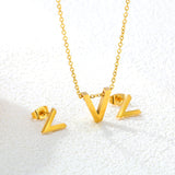 Steel/Gold Cut Letters Set without Diamonds A-Z