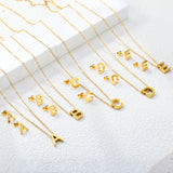Steel/Gold Cut Letters Set without Diamonds A-Z