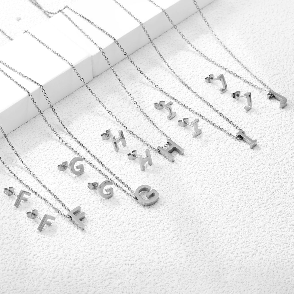 Steel/Gold Cut Letters Set without Diamonds A-Z