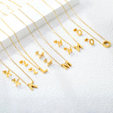 Steel/Gold Cut Letters Set without Diamonds A-Z