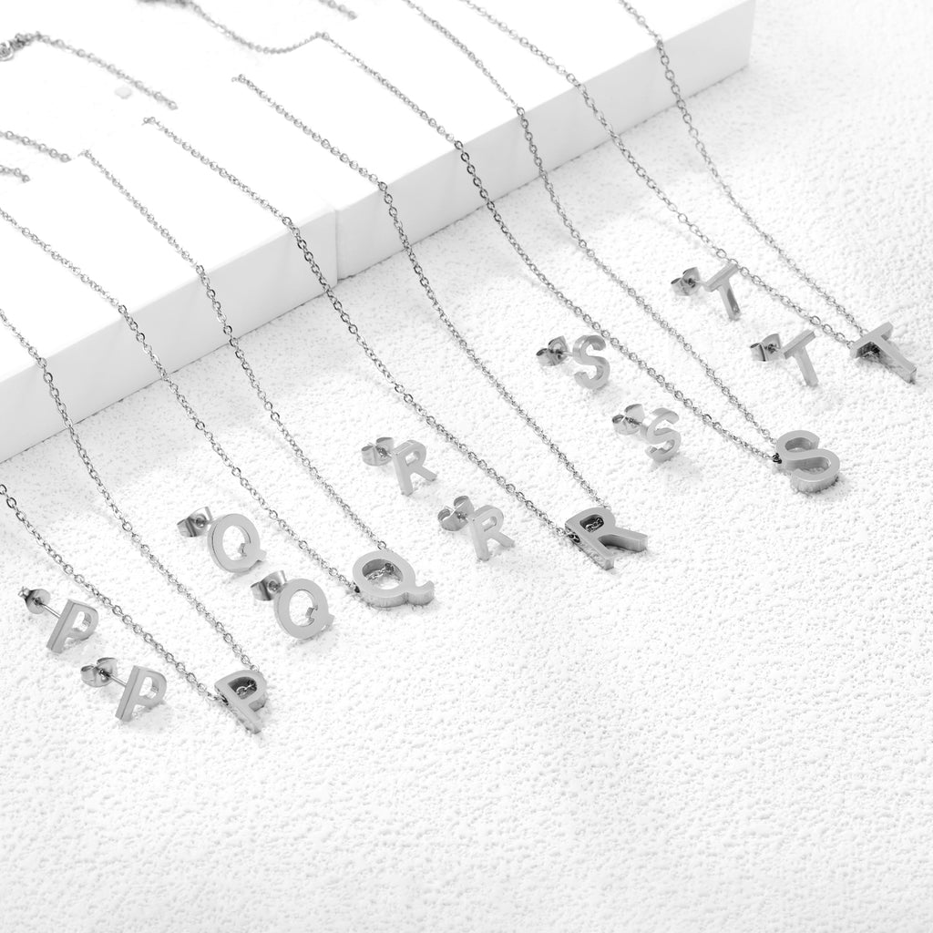 Steel/Gold Cut Letters Set without Diamonds A-Z