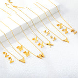 Steel/Gold Cut Letters Set without Diamonds A-Z