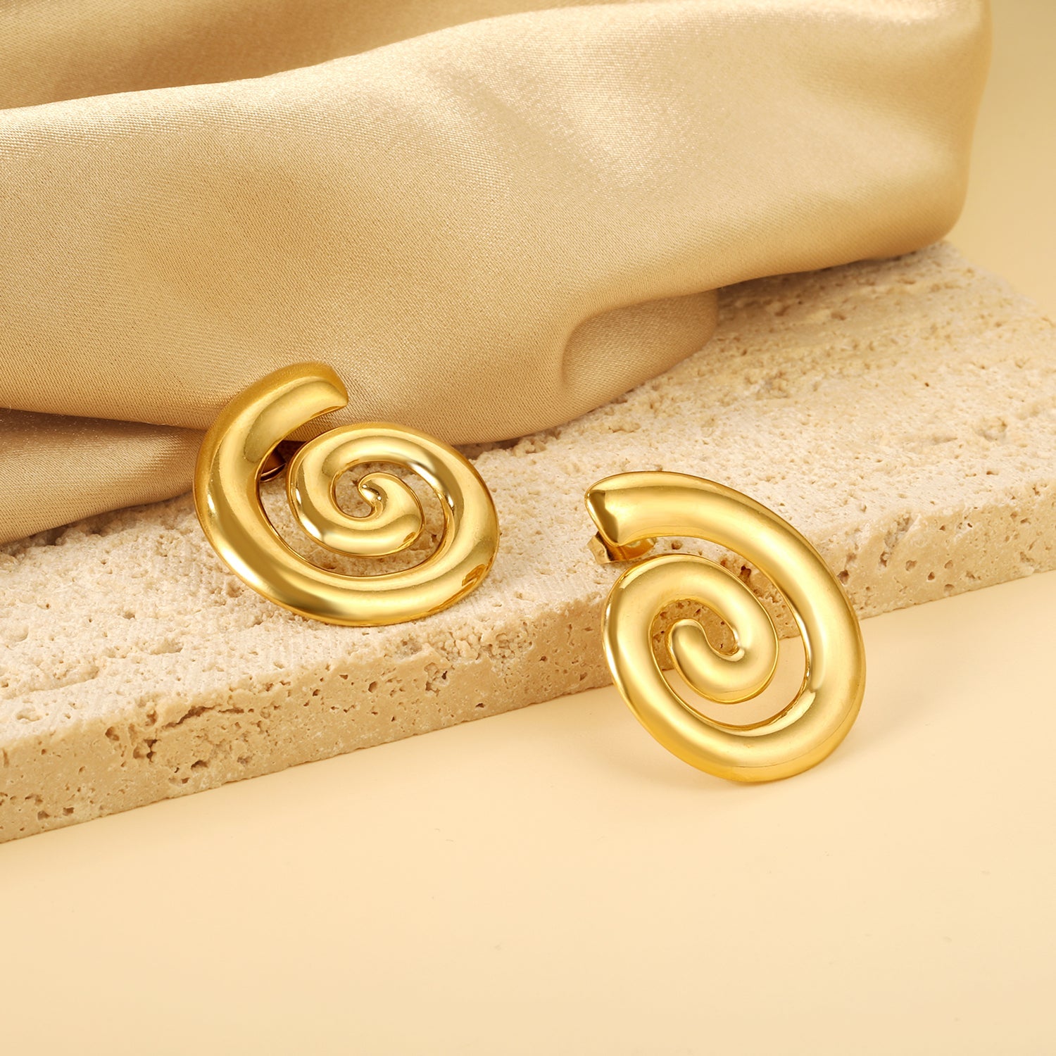 Spiral Earrings 26.7*31mm asonjewelry