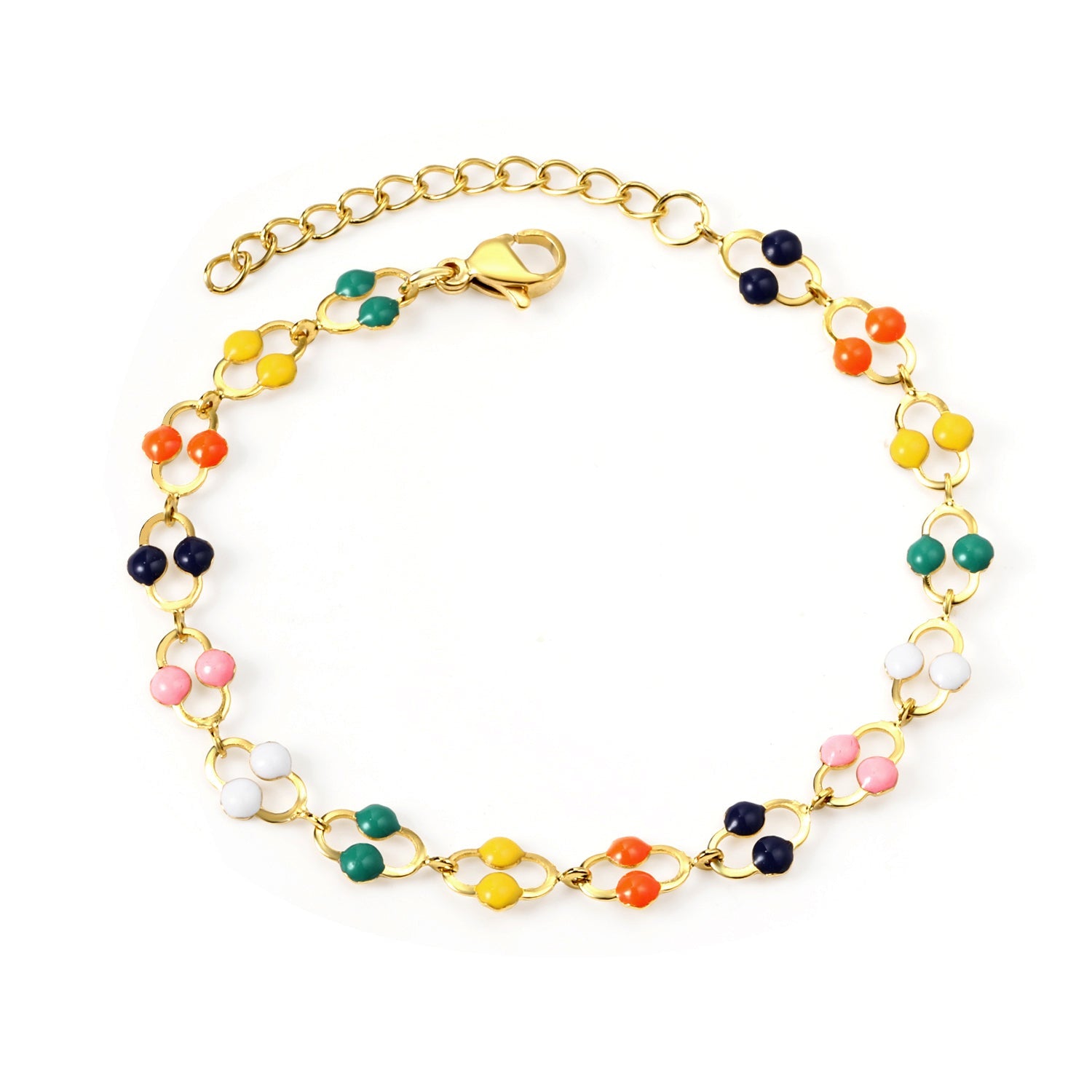 Color Oil U-shaped Bracelet 17+3cm asonjewelry