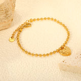 13.2*11.6mm heart pattern 18+3cm+6mm bracelet gold color