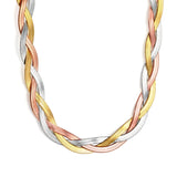 8mm*40+5cm+6mm Tricolor Braided Matching Chain Colorful