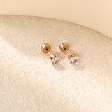 12 pair 3-5mm steel color/gold/rose gold pat plug earrings