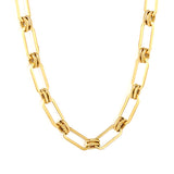 Vintage-Inspired Thick Gold Chain Necklace