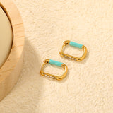 11.1*14.7mm Teardrop + Diamond Ear Cuff, Gold