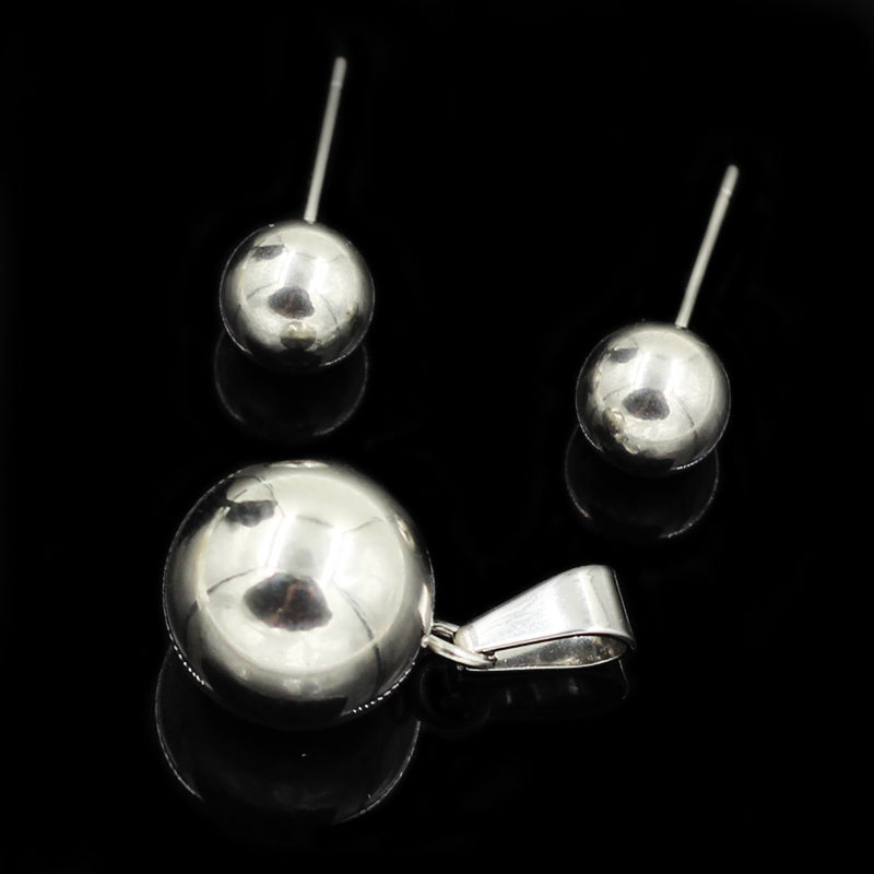 Minimalist Sleek Orb Jewelry Set asonjewelry