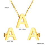 Steel/Gold Cut Letters Set without Diamonds A-Z