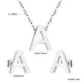 Steel/Gold Cut Letters Set without Diamonds A-Z