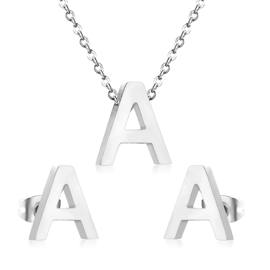 Steel/Gold Cut Letters Set without Diamonds A-Z