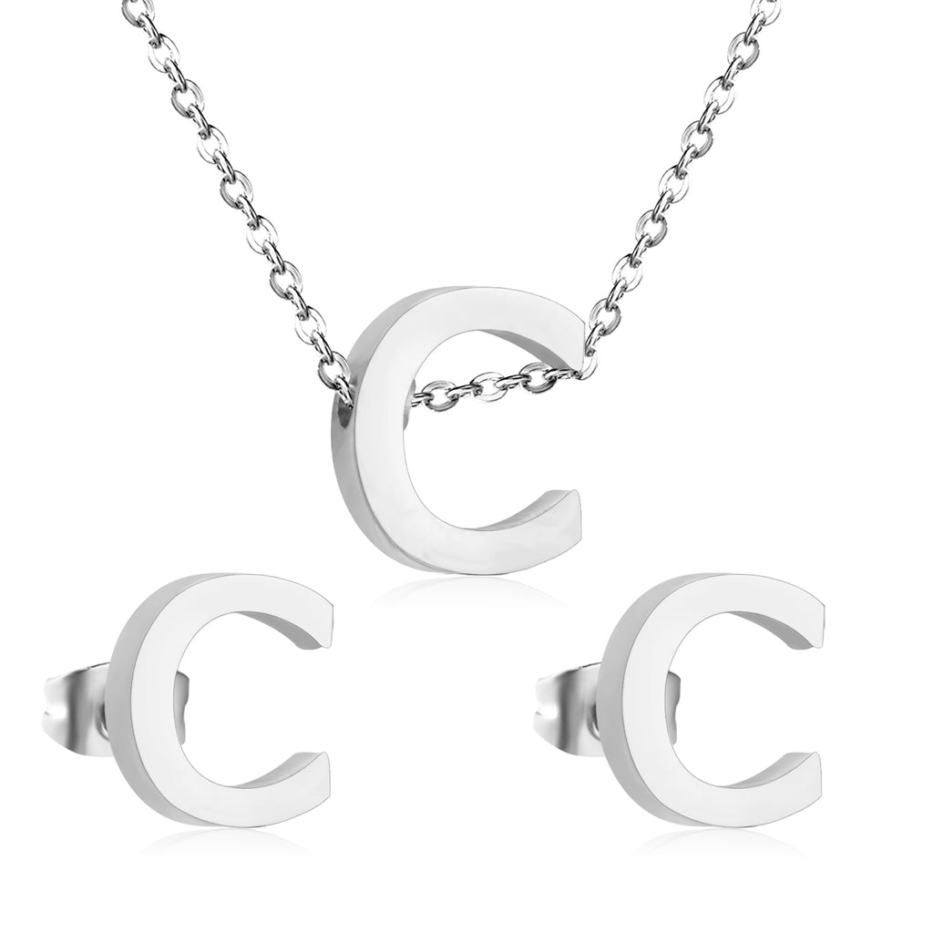 Steel/Gold Cut Letters Set without Diamonds A-Z