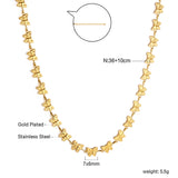 Butterfly pendant necklace 36+10 cm