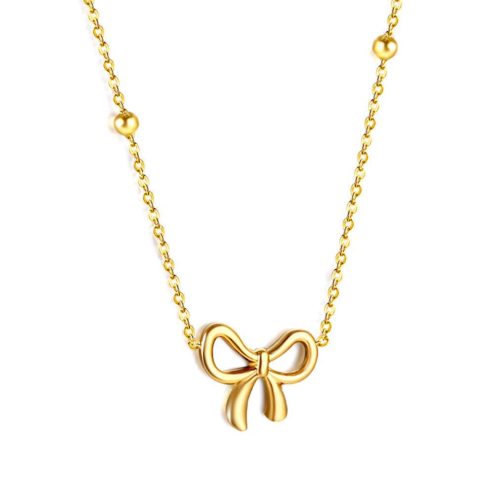 Bow Pendant Necklace 40+5cm
