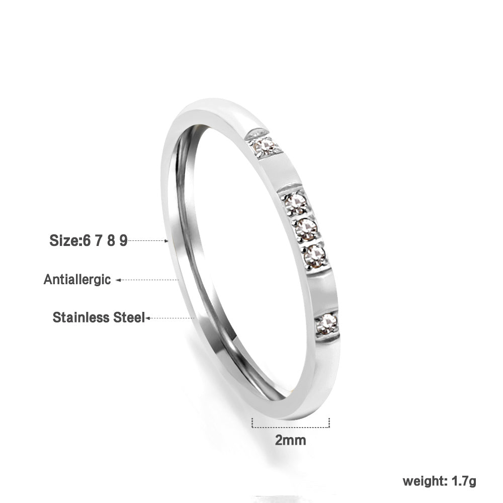 Design ring with 4 small round diamonds asonjewelry