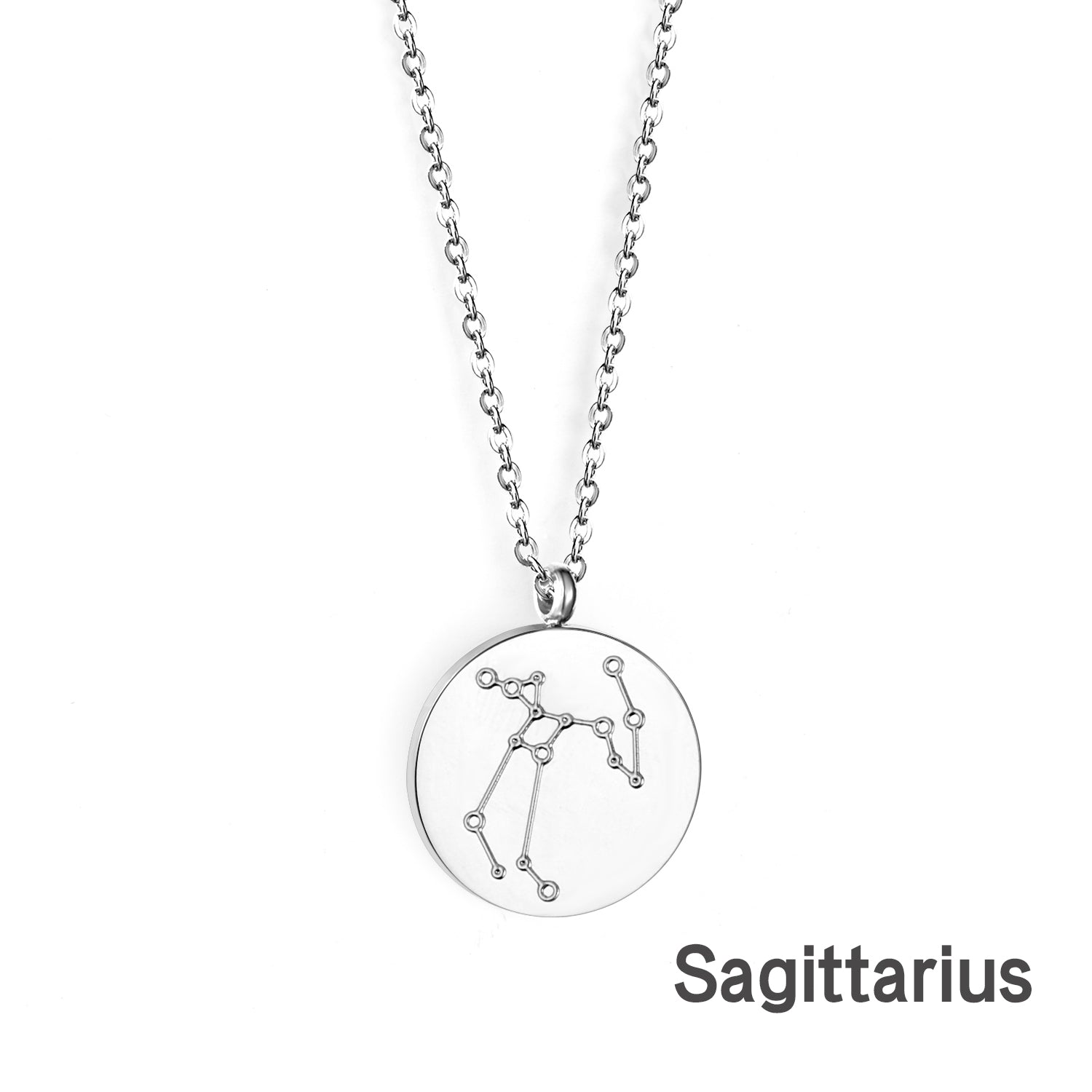 12 Zodiac Signs Virgo & Aquarius & Pisces & Gemini & Scorpio & Libra & Aries & Taurus & Cancer & Capricorn & Leo & Sagittarius Pendant Necklace asonjewelry