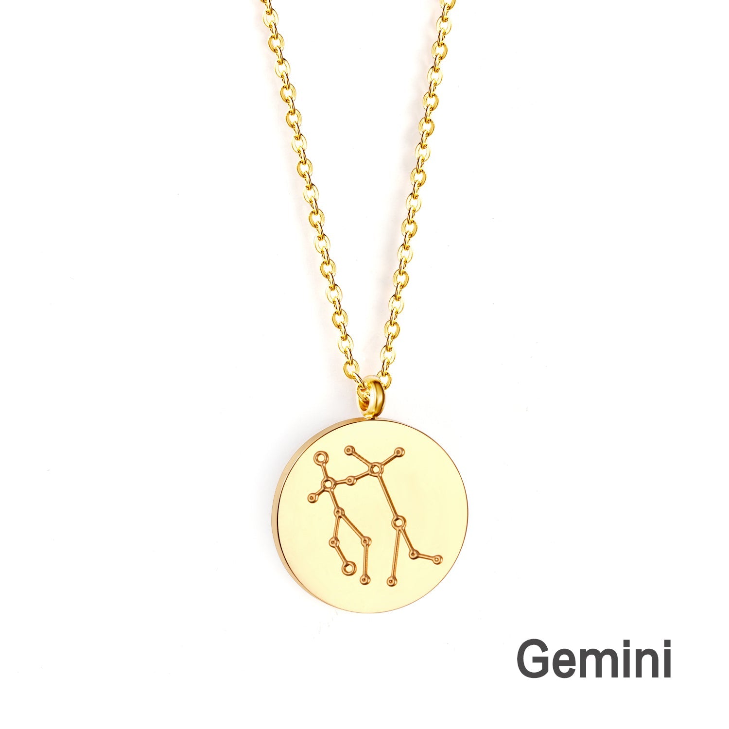 12 Zodiac Signs Virgo & Aquarius & Pisces & Gemini & Scorpio & Libra & Aries & Taurus & Cancer & Capricorn & Leo & Sagittarius Pendant Necklace asonjewelry