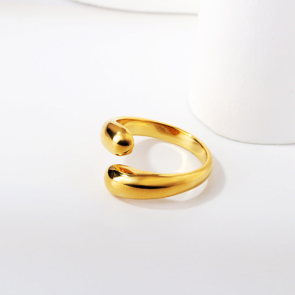ASON Polished Minimalist Open End Ring asonjewelry