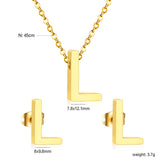 Steel/Gold Cut Letters Set without Diamonds A-Z