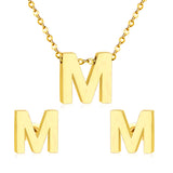 Steel/Gold Cut Letters Set without Diamonds A-Z