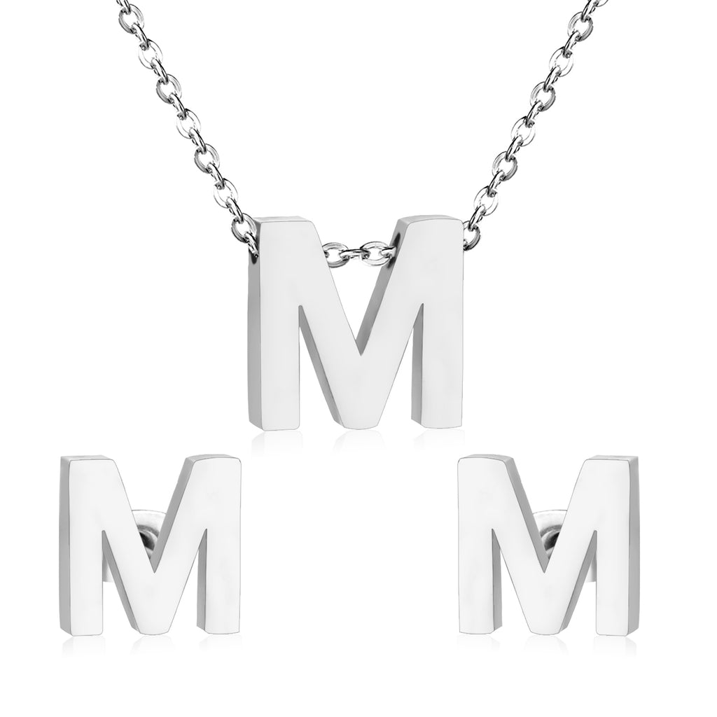 Steel/Gold Cut Letters Set without Diamonds A-Z