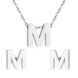 Steel/Gold Cut Letters Set without Diamonds A-Z