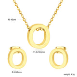 Steel/Gold Cut Letters Set without Diamonds A-Z