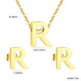Steel/Gold Cut Letters Set without Diamonds A-Z