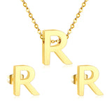 Steel/Gold Cut Letters Set without Diamonds A-Z
