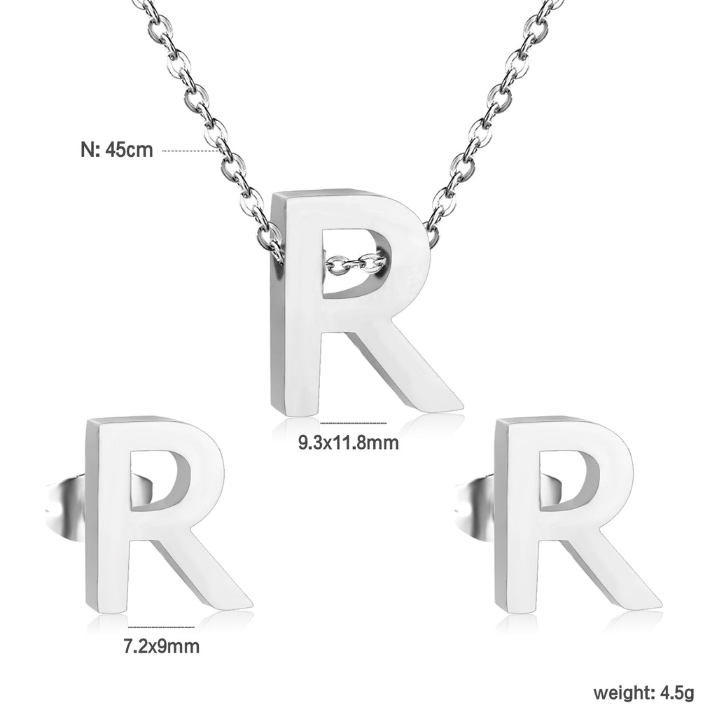 Steel/Gold Cut Letters Set without Diamonds A-Z