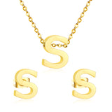 Steel/Gold Cut Letters Set without Diamonds A-Z