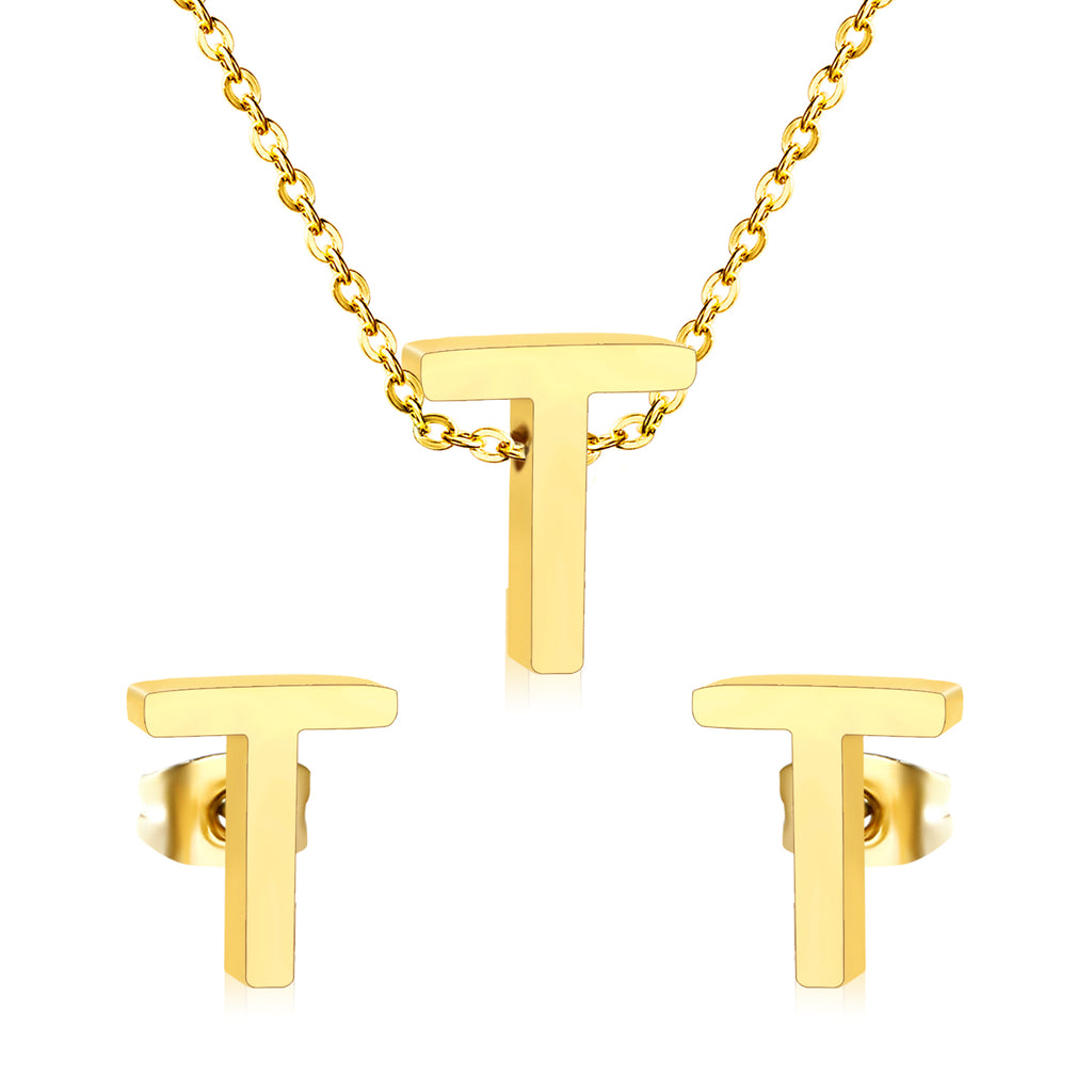 Steel/Gold Cut Letters Set without Diamonds A-Z