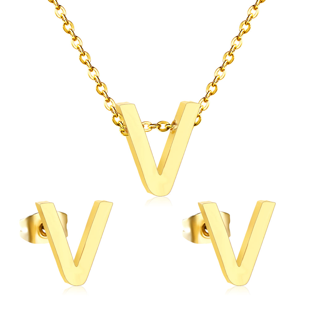 Steel/Gold Cut Letters Set without Diamonds A-Z