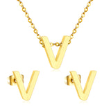 Steel/Gold Cut Letters Set without Diamonds A-Z