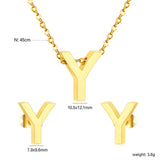 Steel/Gold Cut Letters Set without Diamonds A-Z