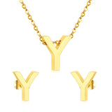 Steel/Gold Cut Letters Set without Diamonds A-Z