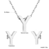 Steel/Gold Cut Letters Set without Diamonds A-Z