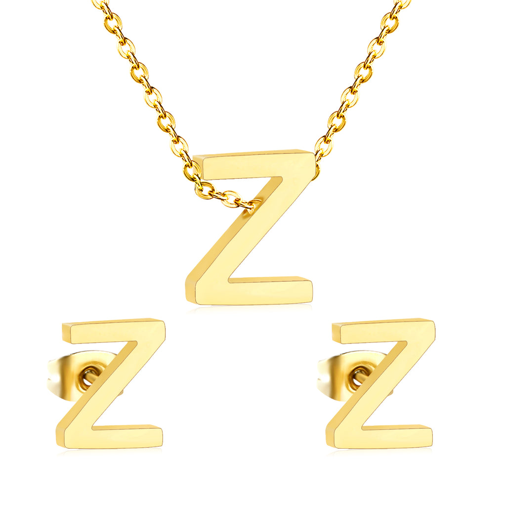 Steel/Gold Cut Letters Set without Diamonds A-Z