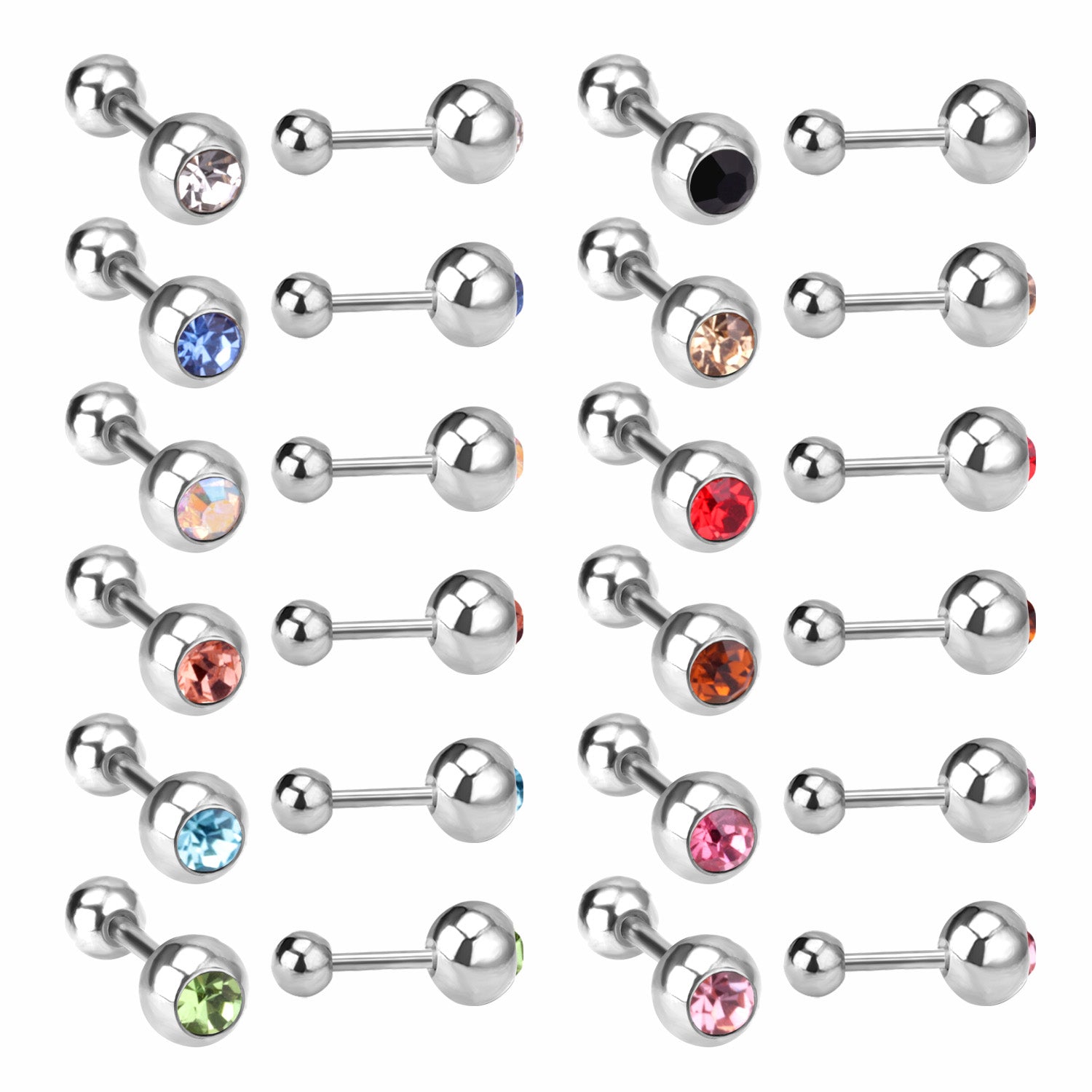 5mm steel/golden steel ball mixing drill plugs asonjewelry