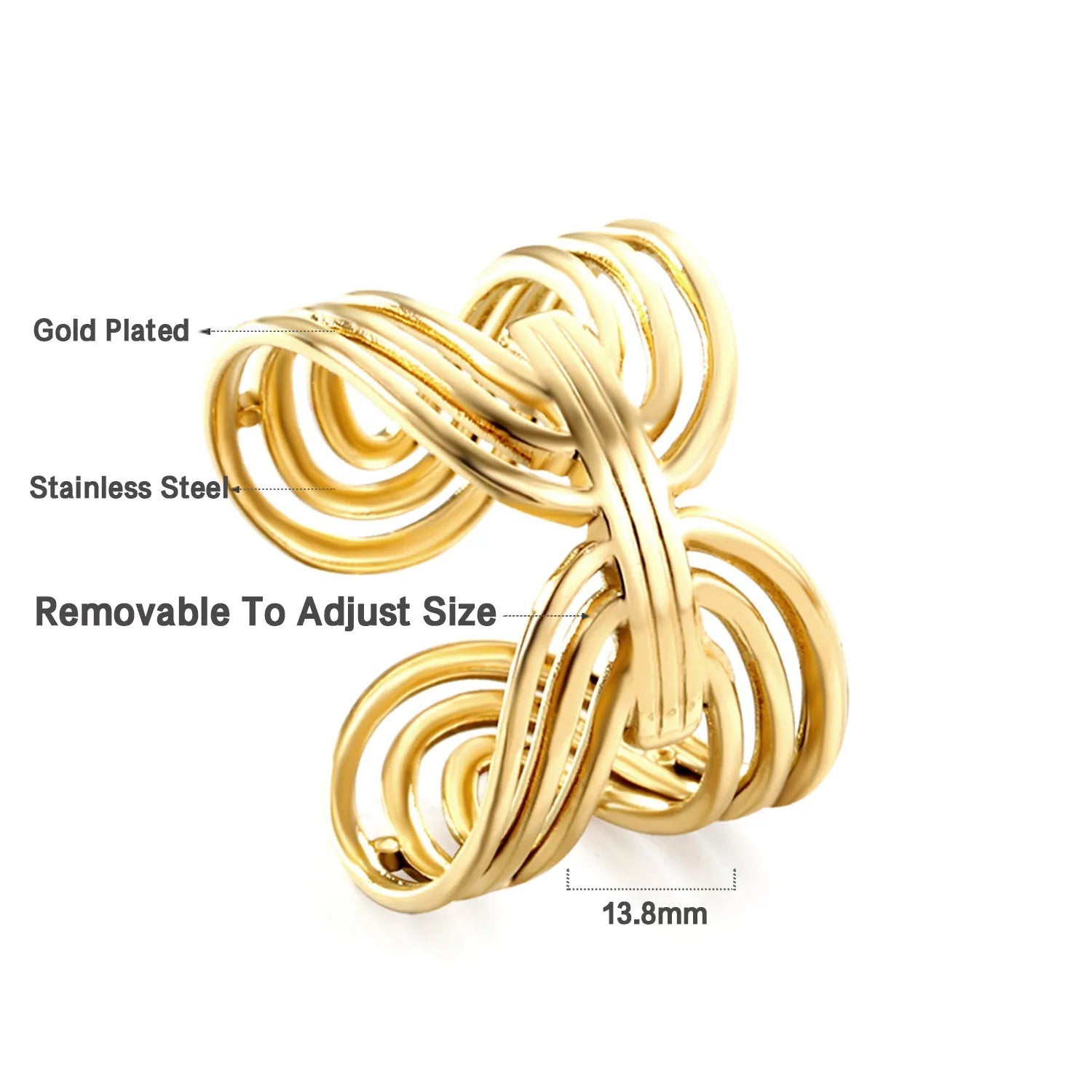 Wholesale New Fashion Stainless Steel Ring For Women asonjewelry