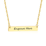 40.1*6.7*1.9mm rectangle pendant cross chain 45+5cm necklace steel/golden color