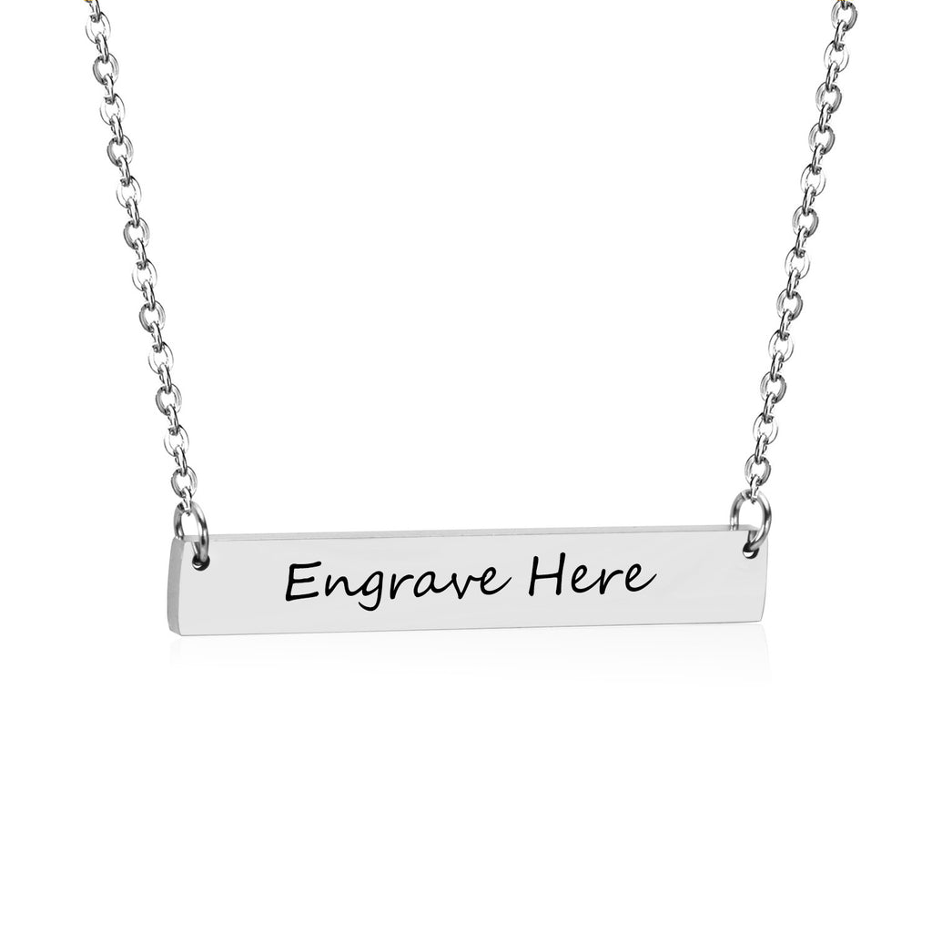 40.1*6.7*1.9mm rectangle pendant cross chain 45+5cm necklace steel/golden color