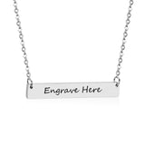 40.1*6.7*1.9mm rectangle pendant cross chain 45+5cm necklace steel/golden color